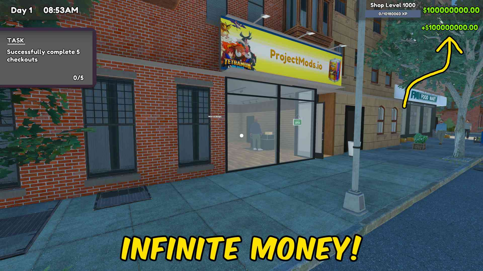 TCG Card Shop Simulator — Give Money (screenshot 2)